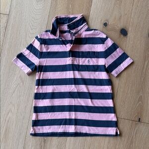 Ralph Lauren Kids Pink and Navy Striped Polo